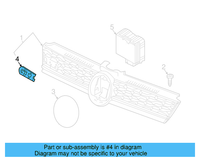 Emblem 3G0-853-601-A-JZA - View 44