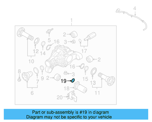 Motor Seal 0AB-501-649 - View 2