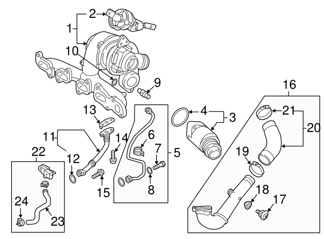Air Pipe Bolt Assembly 3C0-145-830 - View 112