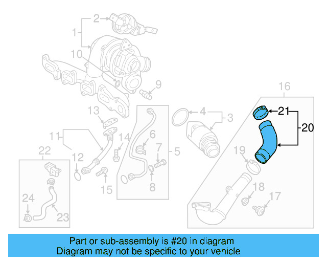 Pressure Hose 04L-145-828-D - View 10