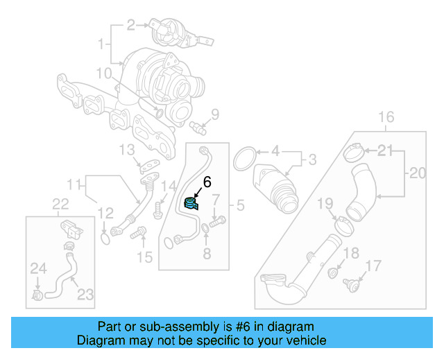 Oil Feed Tube Holder 04L-145-807 - View 9