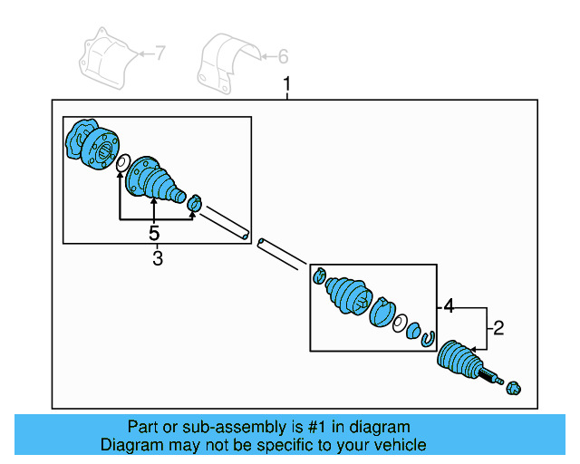 Axle Assembly 1J0-407-451-AX