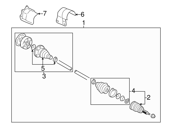 Inner Joint Assembly 1K0-498-103 - View 21