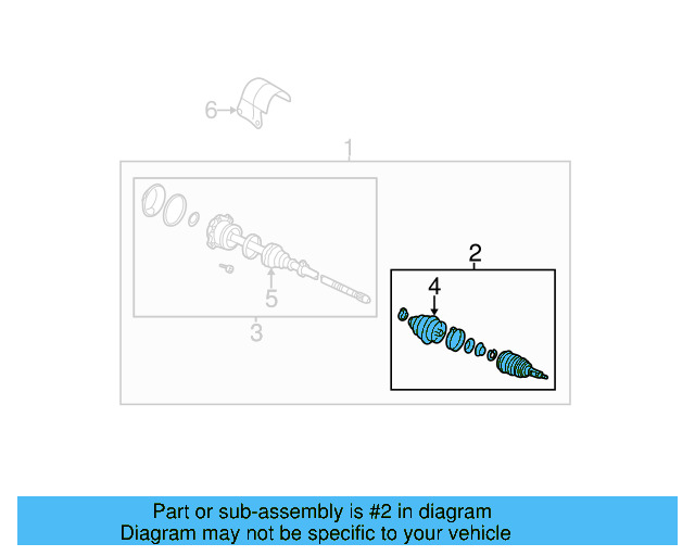 Inner Joint Assembly 1K0-498-103 - View 15