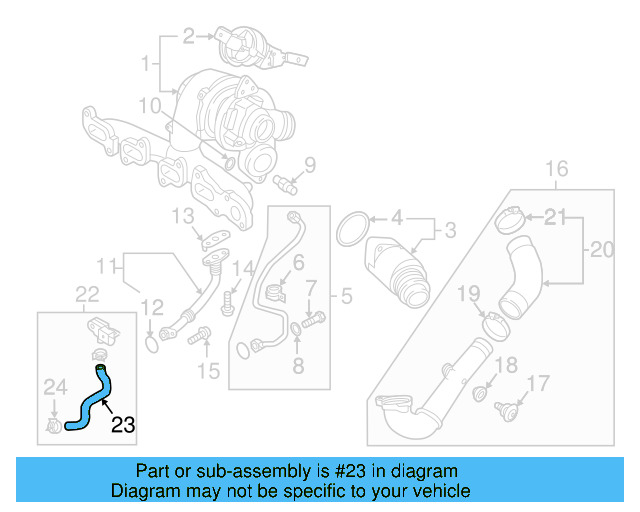 Pressure Hose 04L-131-850-A - View 18