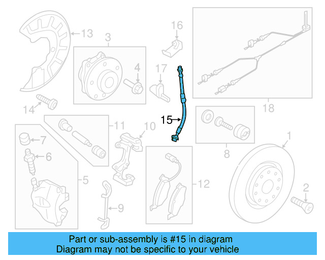 Brake Hose 3AA-611-701-A - View 10