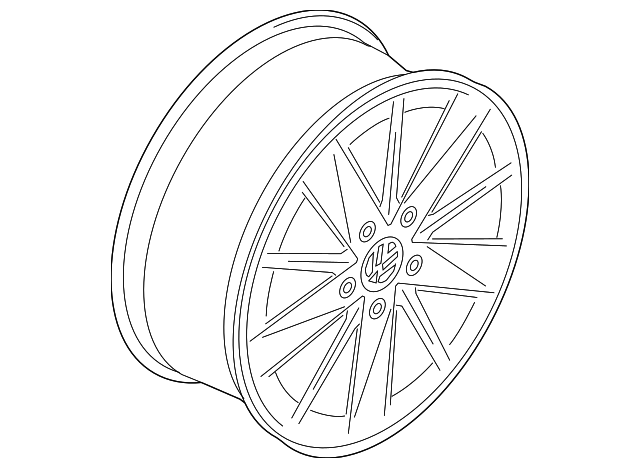 Wheel, Alloy 5G0-601-025-BA-8Z8 - View 21