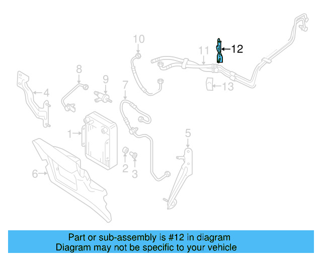 Tube Assembly Bracket 3D0-317-827-AF - View 2