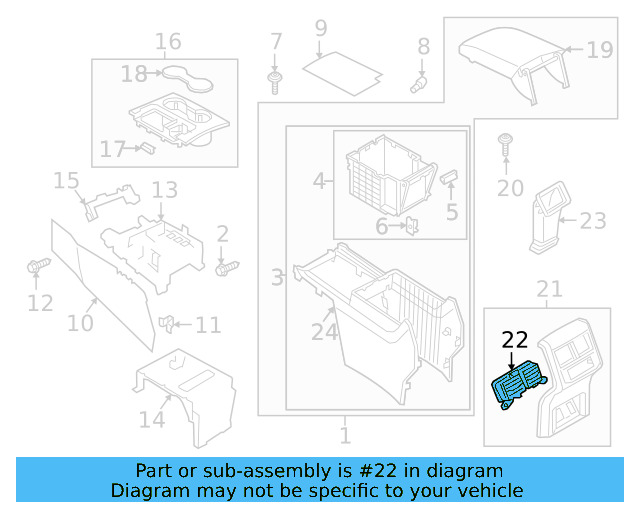 Air Vent 3CN-819-203-B-9B9 - View 2