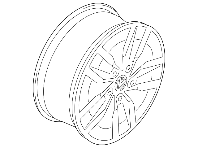 Wheel, Alloy 5G0-601-025-L-8Z8 - View 30