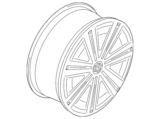 Wheel, Alloy 5G0-601-025-BS-88Z - View 15