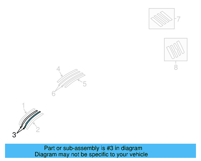 Hood Stripe 5C5-853-151-H-LY5 - View 6