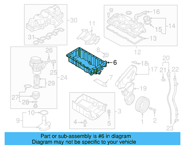 Oil Pan 04L-103-603 - View 2