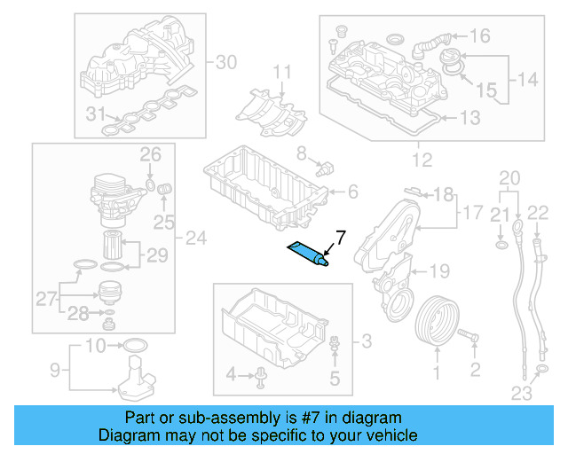 Upper Oil Pan Sealer D-176-501-A1 - View 61