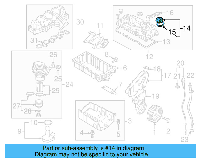Filler Cap 06K-103-485-D - View 51