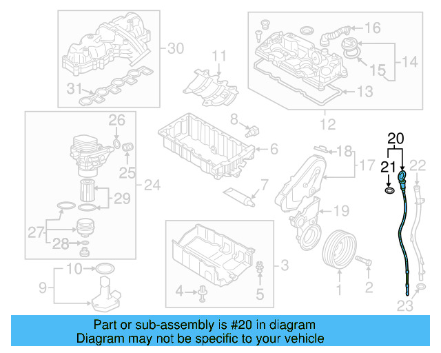 Dipstick 04L-115-611-K - View 17