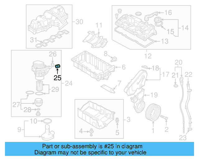 Oil Filter Housing Gasket 03N-117-070