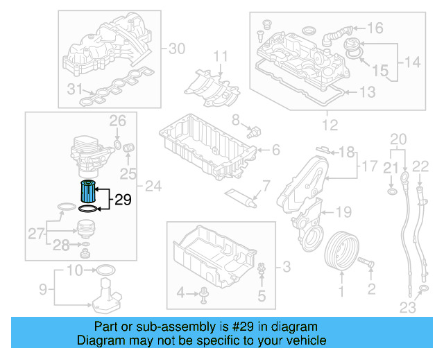 Oil Filter 03N-115-562-B - View 16