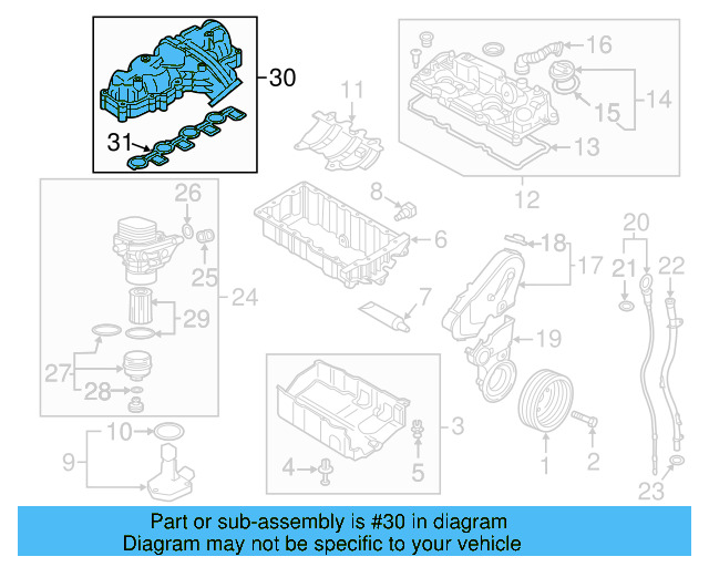 Intake Manifold 04L-129-711-AC - View 4