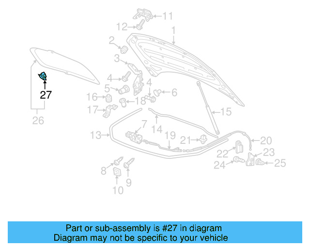 Insulator Clip 8E0-863-727-A - View 34