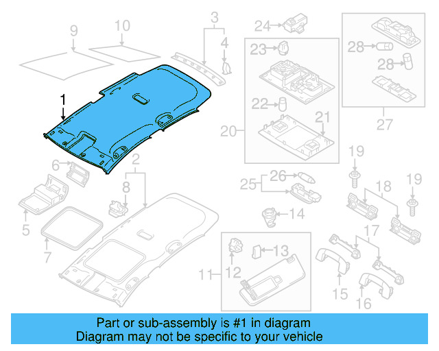 Headliner 5G4-867-501-AD-ZC6 - View 3