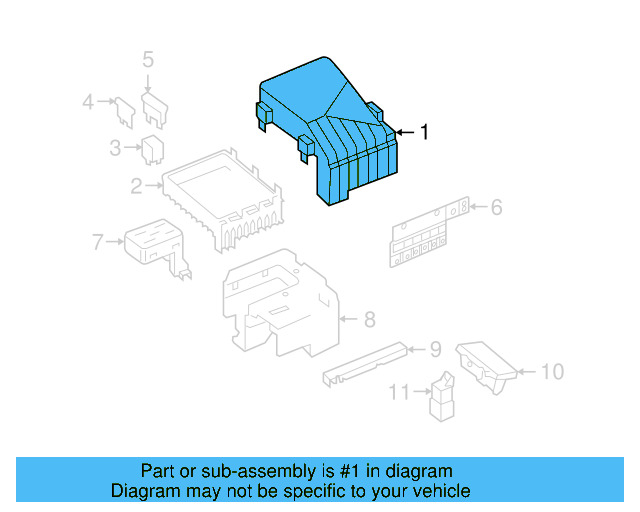 Fuse Box Cover 1K0-937-132-F - View 17