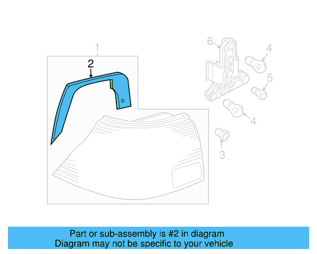 Tail Lamp Assembly Gasket 1J9-945-191 - View 7