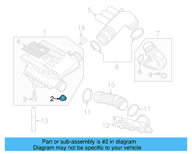 Air Cleaner Assembly Grommet 07C-133-588-P - View 4