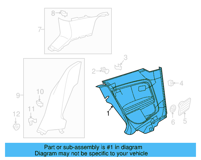 Lower Quarter Trim 5GM-867-044-M-PDI - View 10