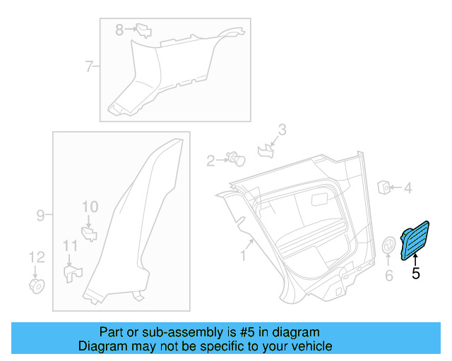 Speaker Grille 5GM-868-152-J-ZA2