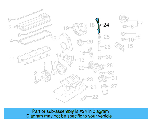 Engine Oil Dipstick 06A-115-611-C - View 8