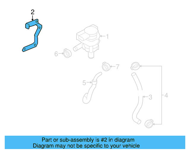 Auxiliary Pump Bracket 03H-121-079 - View 4