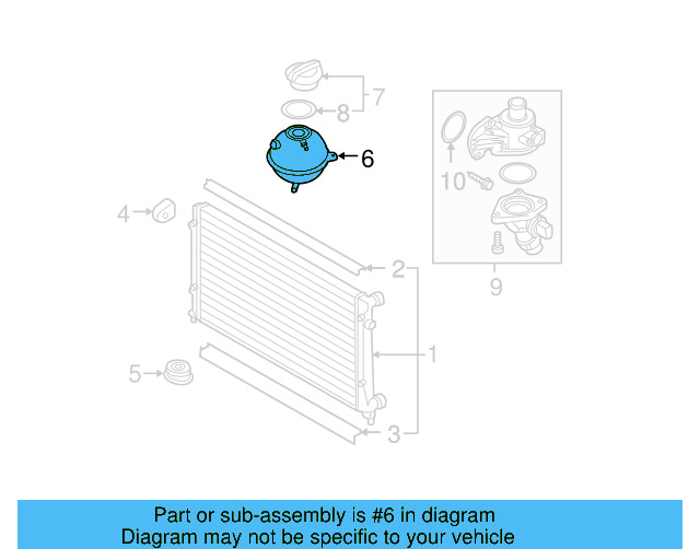 Expansion Tank 1K0-121-407-F - View 25