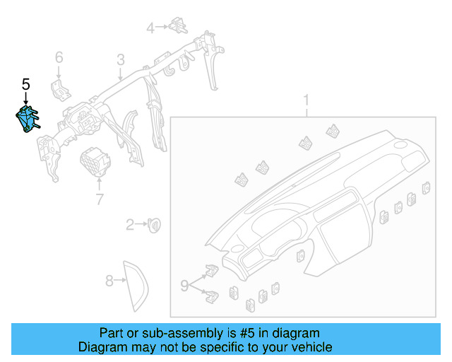 Bracket 1K1-857-021-D - View 6