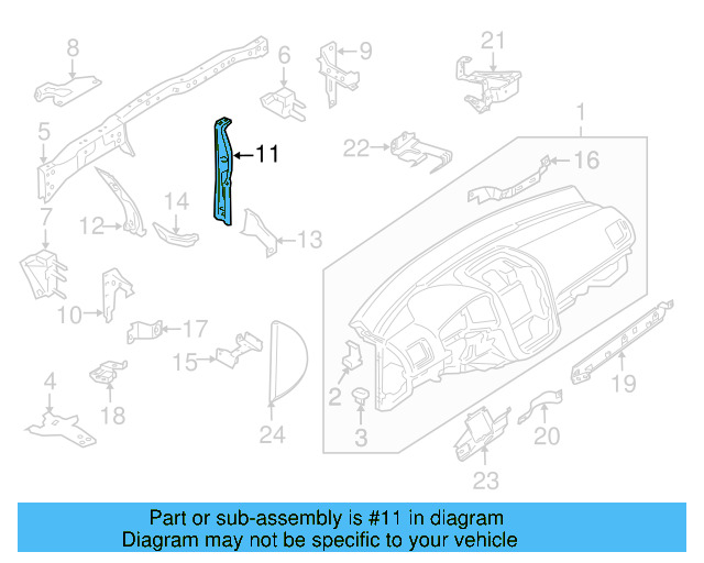 Inner Support 1K1-858-784-C - View 21