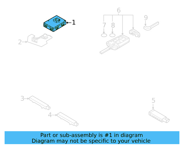 Control Module 3Q0-959-435-Q - View 19