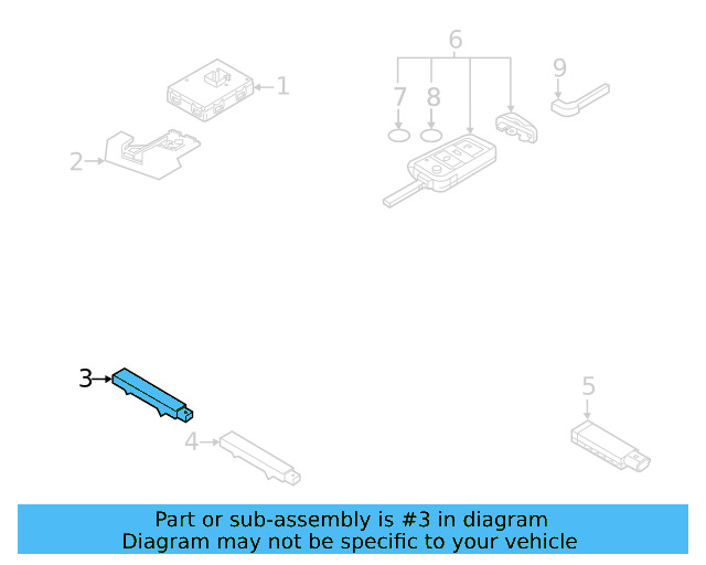 Keyless Entry Antenna 5K0-962-132-B - View 34