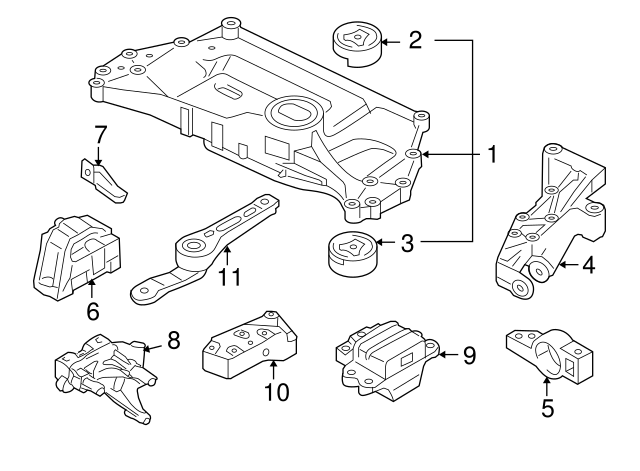 Support Bracket 06F-199-207-H - View 9