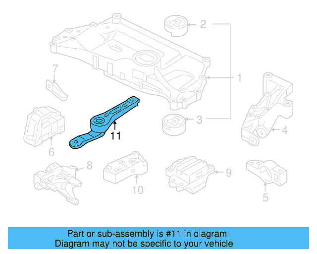 Rear Support 1K0-199-855-BJ - View 64