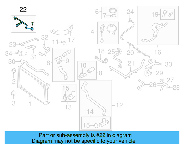 Engine Coolant Pipe 06A-121-065-AK - View 4