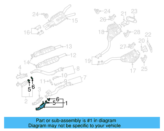 Catalytic Converter 3D0-254-251-DX - View 2