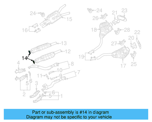 Catalytic Converter Gasket 4D4-253-115 - View 3