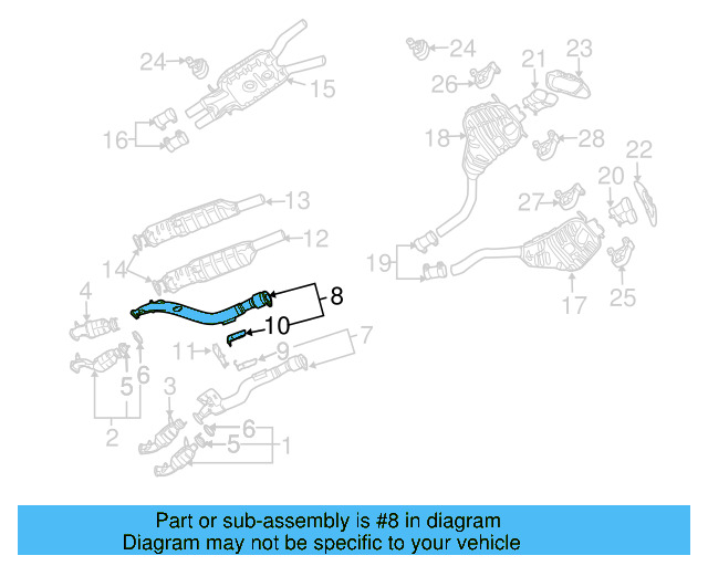 Exhaust Pipe 3D0-254-300-H