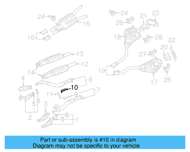 Converter & Pipe Bracket 3D0-253-160 - View 3