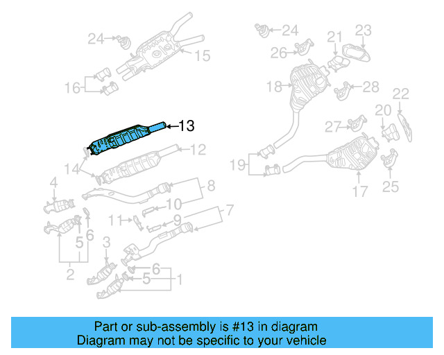 Catalytic Converter 3D0-254-400-TX - View 2