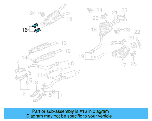 Front Muffler Clamp 3D0-253-141-A - View 2