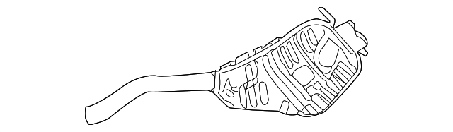 Rear Muffler 3D0-253-609-AG - View 2