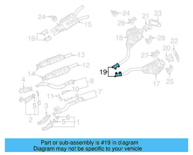 Rear Muffler Clamp 3D0-253-141-D - View 3