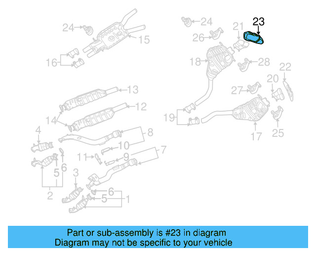 Converter & Pipe Bracket 3D0-253-160