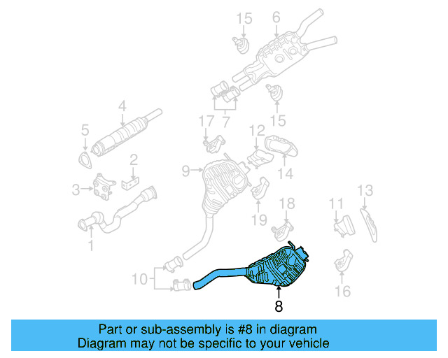 Muffler 3D0-253-609-AA - View 2